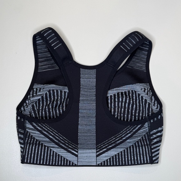 Nike Seamless Sports Bra Black Gray Size Small - Picture 2 of 4
